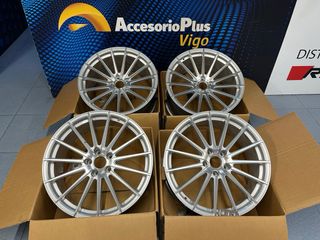 Pack llantas concavas 9y10x20 5x120 plata