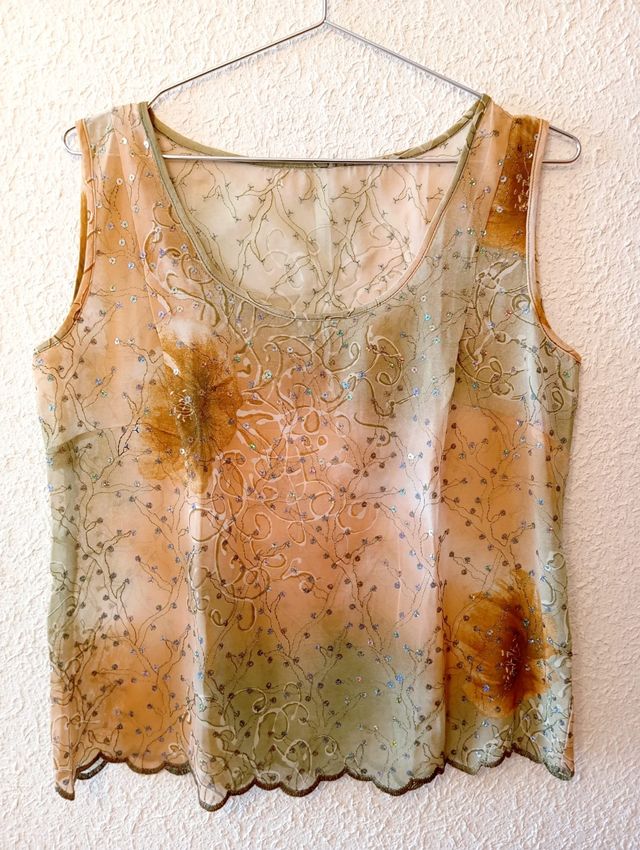 Camiseta de tirantes de fiesta