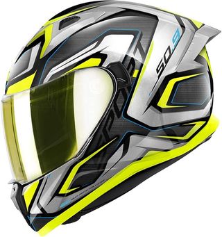 Casco givi 50.9 integral atomic negro gris amarill