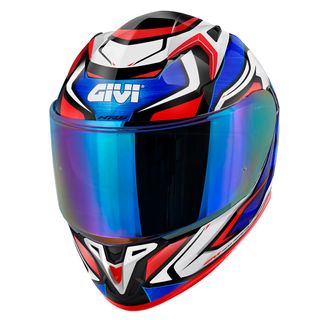 Casco givi 50.9 integral atomic blanco rojo azul  