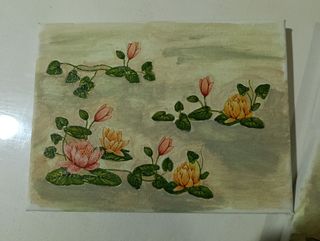 Cuadros de nenufares.