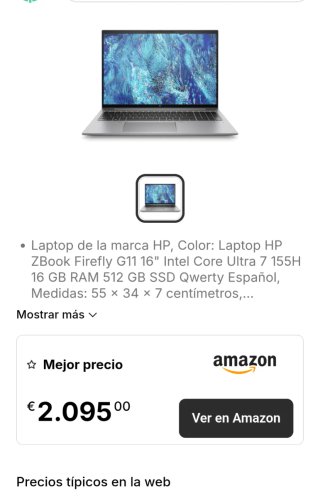 Computer portatile HP ZBook Firefly 16G11 Intel Ultra 7 nuovo