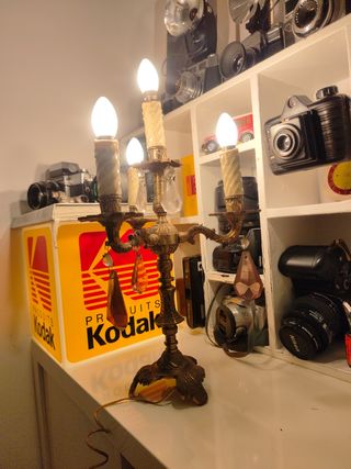 Candelabros mesa antiguas años 30s 40s