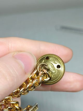 Broche de cadena oro 9k Regia Marina Italiana