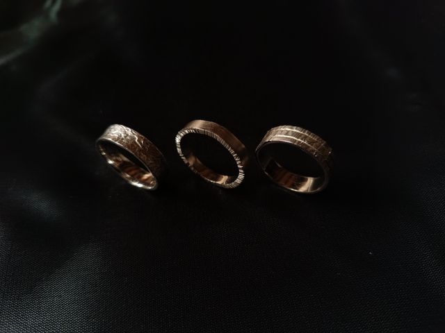 3 anillos plata