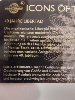 Moneda de oro 9999