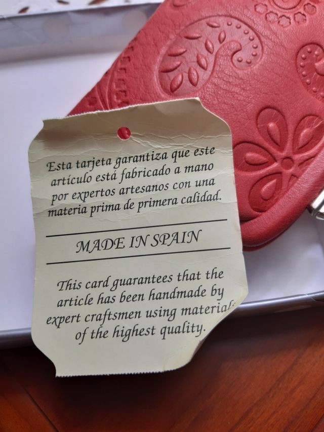 Porta moedas em pele