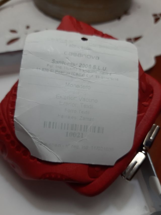 Porta moedas em pele