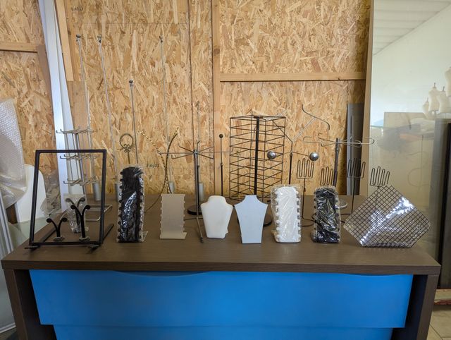 Portaoggetti accessori alzate espositori vetrina