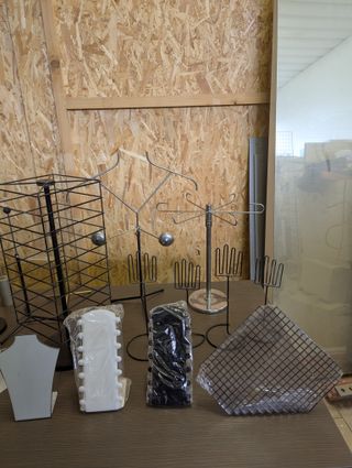 Portaoggetti accessori alzate espositori vetrina