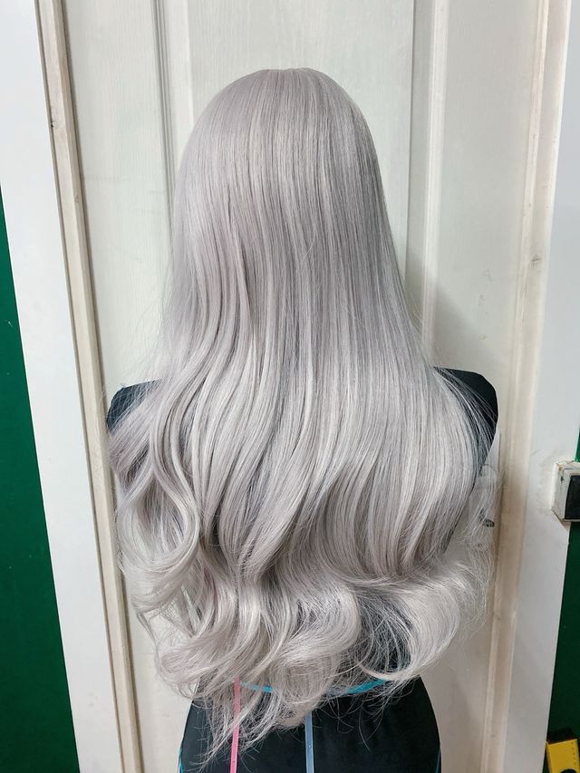 Peluca gris Halloween carnaval