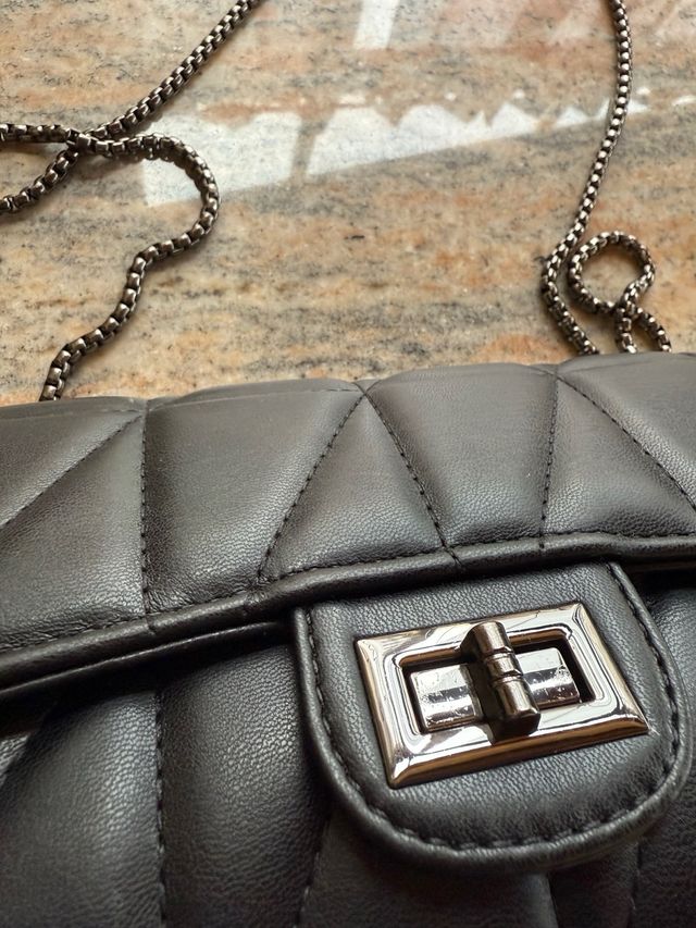 Bolso negro ombro bijou brigitte