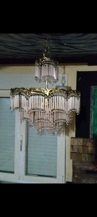 Lampara cristales