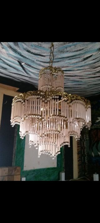 Lampara cristales