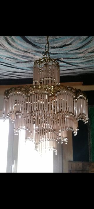 Lampara cristales