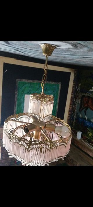 Lampara cristales