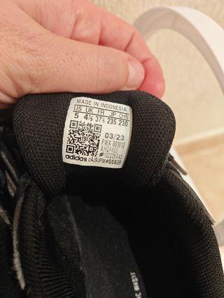 Zapatillas tenis Adidas negro 37 