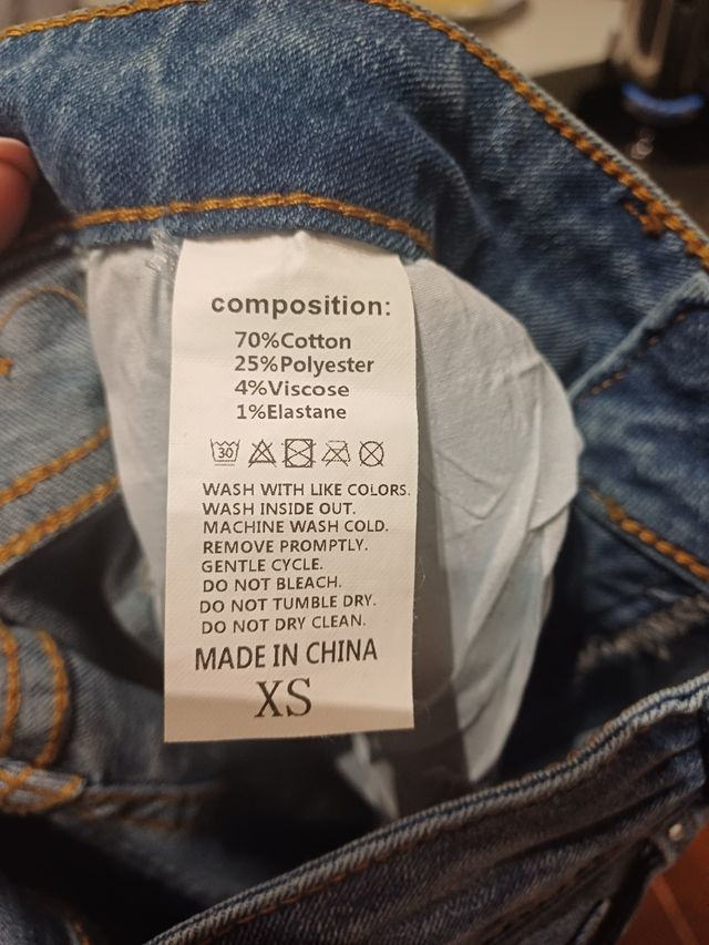 Jeans brillanti Donna taglia XS