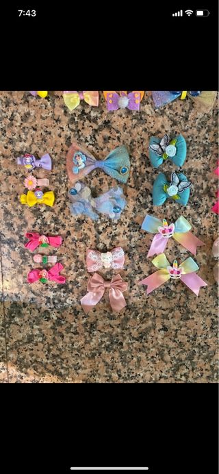 Fermagli e collana per capelli neonata/bambina