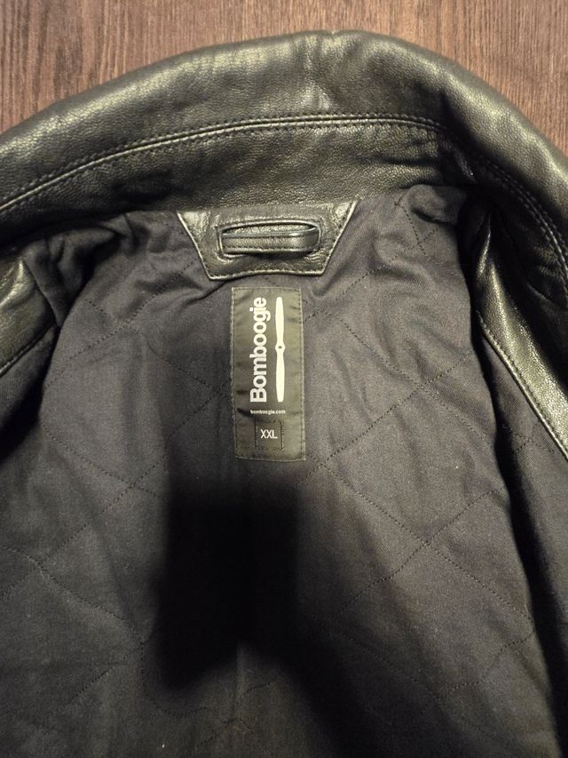 Bombboogie bomber pelle nero xxl