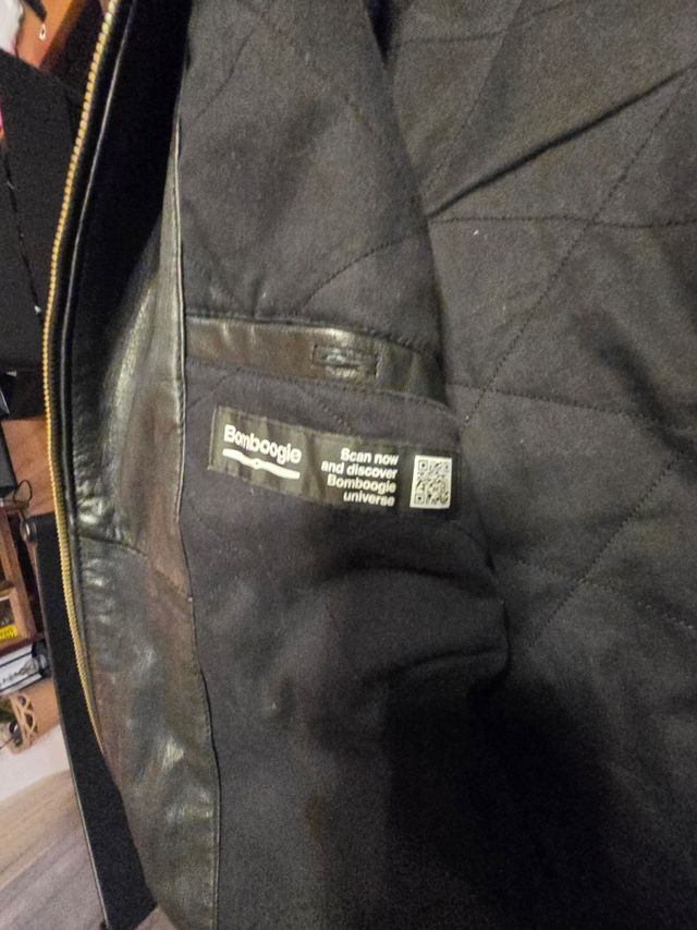 Bombboogie bomber pelle nero xxl