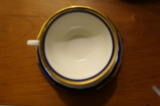 Servizio x 6 Rheinekrone bordo oro anni '30