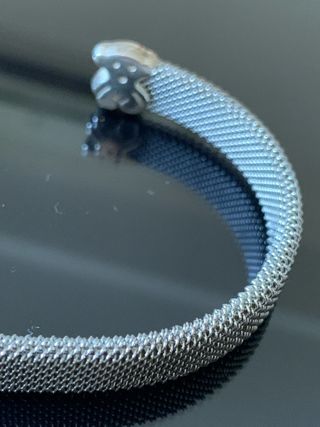 Pulsera mujer plateada ositos