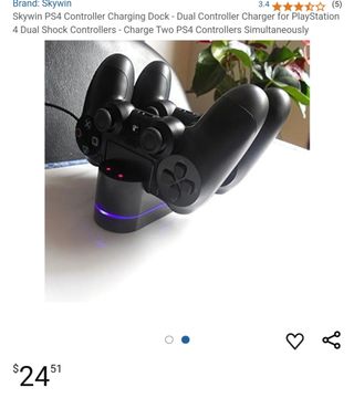 Estación carga mando ps4