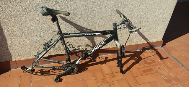 Espejo vintage madera beige