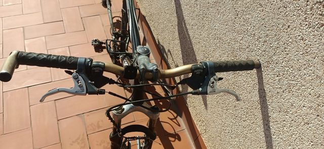 Espejo vintage madera beige