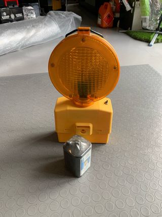 Set 4 lampade gialle da cantiere