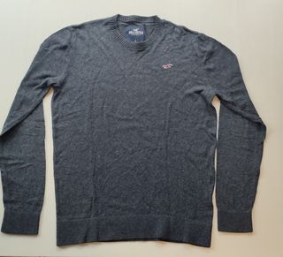 Jersey punto azul Hollister