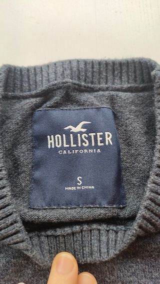 Jersey punto azul Hollister