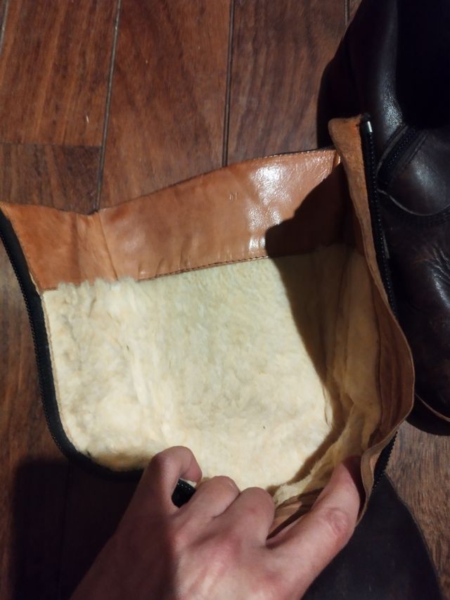 Stivali da moto in pelle taglia 41