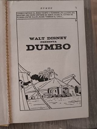 Libro Dumbo - Walt Disney 1ª Edición