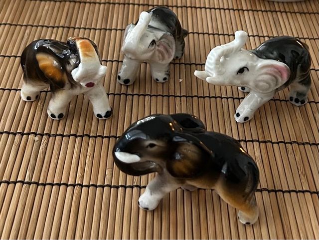 Elefantes porcelana