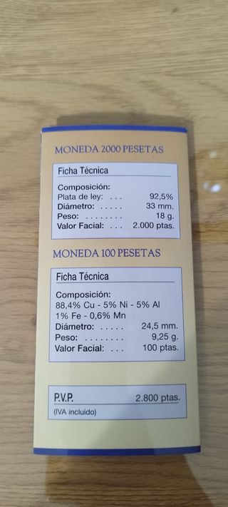 Estuche de la Última Emisión de la Peseta (2001)