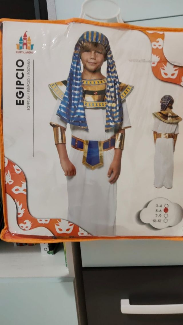 Disfraz egipcio para niños de 5 a 6 años