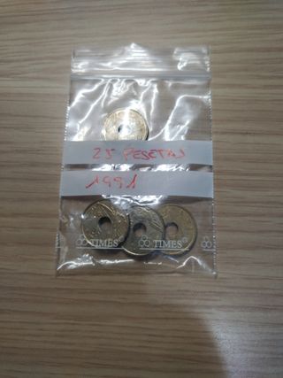 Veinticinco pesetas de 1991