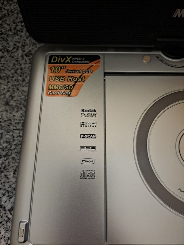 Reproductor DVD y CD portatil