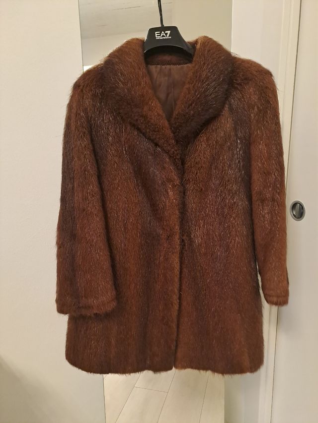 Cappotto pelliccia vera pelle vintage. Annabella 