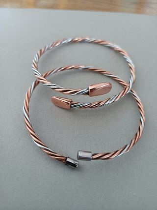 Due braccialetti rame e alluminio