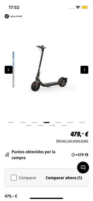 Patinete eléctrico Segway Ninebot F30E