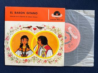 Single Vinilo Johann Strauss/El Barón gitano 1959