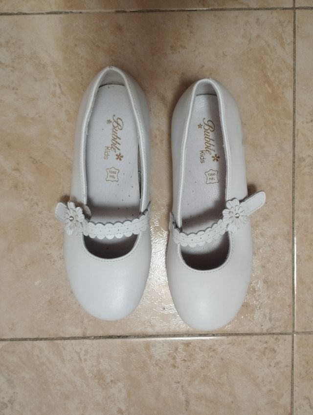 ZAPATOS DE PIEL NIÑA PARA COMUNIÓN