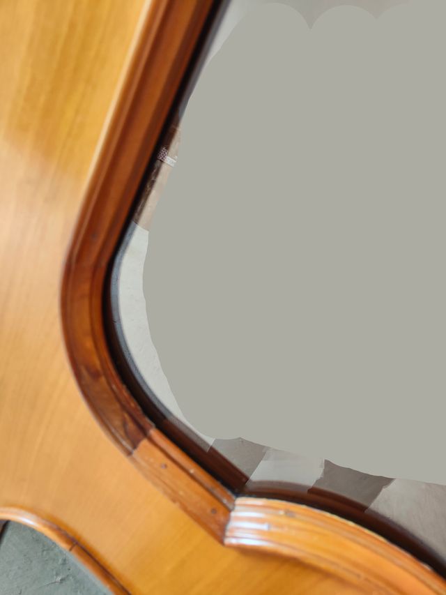 Porta in noce con vetro a specchio