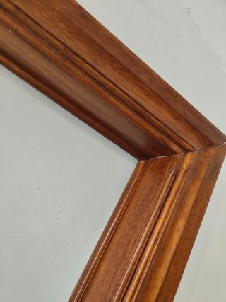 Porta in noce con vetro a specchio