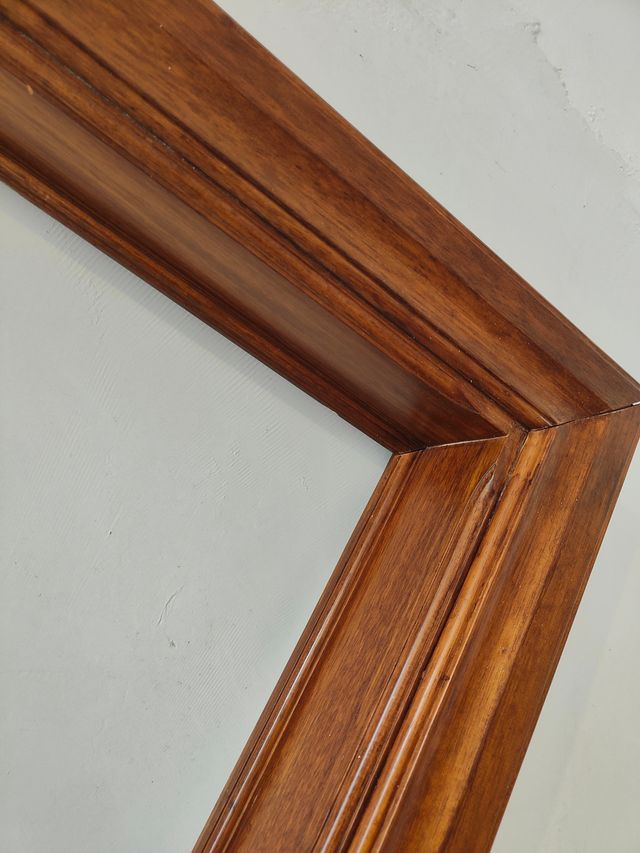 Porta in noce con vetro a specchio