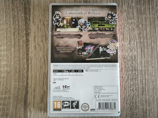 Labyrinth Refrain Coven of Dusk - Nintendo Switch