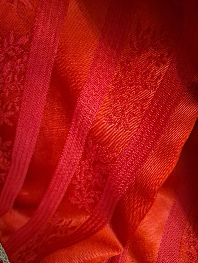 Vestido falllera niña rojo y dorado